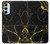 W2896 Gold Marble Graphic Printed Funda Carcasa Case y Caso Del Tirón Funda para Samsung Galaxy M14