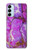 W2907 Purple Turquoise Stone Funda Carcasa Case y Caso Del Tirón Funda para Samsung Galaxy M14