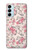 W3095 Vintage Rose Pattern Funda Carcasa Case y Caso Del Tirón Funda para Samsung Galaxy M14