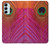 W3201 Pink Peacock Feather Funda Carcasa Case y Caso Del Tirón Funda para Samsung Galaxy M14