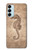 W3214 Seahorse Skeleton Fossil Funda Carcasa Case y Caso Del Tirón Funda para Samsung Galaxy M14