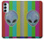 W3437 Alien No Signal Funda Carcasa Case y Caso Del Tirón Funda para Samsung Galaxy M14