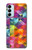 W3477 Abstract Diamond Pattern Funda Carcasa Case y Caso Del Tirón Funda para Samsung Galaxy M14