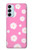 W3500 Pink Floral Pattern Funda Carcasa Case y Caso Del Tirón Funda para Samsung Galaxy M14