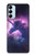 W3538 Unicorn Galaxy Funda Carcasa Case y Caso Del Tirón Funda para Samsung Galaxy M14