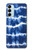 W3671 Blue Tie Dye Funda Carcasa Case y Caso Del Tirón Funda para Samsung Galaxy M14