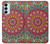 W3694 Hippie Art Pattern Funda Carcasa Case y Caso Del Tirón Funda para Samsung Galaxy M14