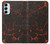 W3696 Lava Magma Funda Carcasa Case y Caso Del Tirón Funda para Samsung Galaxy M14