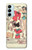 W3820 Vintage Cowgirl Fashion Paper Doll Funda Carcasa Case y Caso Del Tirón Funda para Samsung Galaxy M14