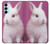 W3870 Cute Baby Bunny Funda Carcasa Case y Caso Del Tirón Funda para Samsung Galaxy M14