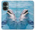W1291 Dolphin Funda Carcasa Case y Caso Del Tirón Funda para OnePlus Nord CE 3 Lite, Nord N30 5G