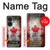 W2490 Canada Maple Leaf Flag Texture Funda Carcasa Case y Caso Del Tirón Funda para OnePlus Nord CE 3 Lite, Nord N30 5G