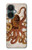 W2801 Vintage Octopus Funda Carcasa Case y Caso Del Tirón Funda para OnePlus Nord CE 3 Lite, Nord N30 5G