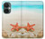 W3212 Sea Shells Starfish Beach Funda Carcasa Case y Caso Del Tirón Funda para OnePlus Nord CE 3 Lite, Nord N30 5G