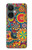 W3272 Colorful Pattern Funda Carcasa Case y Caso Del Tirón Funda para OnePlus Nord CE 3 Lite, Nord N30 5G