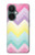 W3514 Rainbow Zigzag Funda Carcasa Case y Caso Del Tirón Funda para OnePlus Nord CE 3 Lite, Nord N30 5G