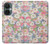 W3688 Floral Flower Art Pattern Funda Carcasa Case y Caso Del Tirón Funda para OnePlus Nord CE 3 Lite, Nord N30 5G