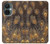 W3691 Gold Peacock Feather Funda Carcasa Case y Caso Del Tirón Funda para OnePlus Nord CE 3 Lite, Nord N30 5G