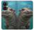 W3871 Cute Baby Hippo Hippopotamus Funda Carcasa Case y Caso Del Tirón Funda para OnePlus Nord CE 3 Lite, Nord N30 5G