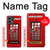 W0058 British Red Telephone Box Funda Carcasa Case y Caso Del Tirón Funda para Motorola Moto G Stylus 5G (2023)