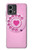 W2847 Pink Retro Rotary Phone Funda Carcasa Case y Caso Del Tirón Funda para Motorola Moto G Stylus 5G (2023)