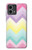 W3514 Rainbow Zigzag Funda Carcasa Case y Caso Del Tirón Funda para Motorola Moto G Stylus 5G (2023)