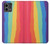 W3799 Cute Vertical Watercolor Rainbow Funda Carcasa Case y Caso Del Tirón Funda para Motorola Moto G Stylus 5G (2023)
