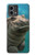 W3871 Cute Baby Hippo Hippopotamus Funda Carcasa Case y Caso Del Tirón Funda para Motorola Moto G Stylus 5G (2023)