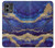 W3906 Navy Blue Purple Marble Funda Carcasa Case y Caso Del Tirón Funda para Motorola Moto G Stylus 5G (2023)