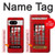 W0058 British Red Telephone Box Funda Carcasa Case y Caso Del Tirón Funda para Google Pixel 8
