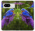 W1565 Bluebird of Happiness Blue Bird Funda Carcasa Case y Caso Del Tirón Funda para Google Pixel 8