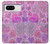 W3710 Pink Love Heart Funda Carcasa Case y Caso Del Tirón Funda para Google Pixel 8