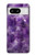 W3713 Purple Quartz Amethyst Graphic Printed Funda Carcasa Case y Caso Del Tirón Funda para Google Pixel 8