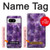 W3713 Purple Quartz Amethyst Graphic Printed Funda Carcasa Case y Caso Del Tirón Funda para Google Pixel 8