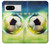 W3844 Glowing Football Soccer Ball Funda Carcasa Case y Caso Del Tirón Funda para Google Pixel 8