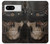 W3852 Steampunk Skull Funda Carcasa Case y Caso Del Tirón Funda para Google Pixel 8