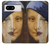 W3853 Mona Lisa Gustav Klimt Vermeer Funda Carcasa Case y Caso Del Tirón Funda para Google Pixel 8