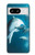 W3878 Dolphin Funda Carcasa Case y Caso Del Tirón Funda para Google Pixel 8