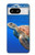 W3898 Sea Turtle Funda Carcasa Case y Caso Del Tirón Funda para Google Pixel 8