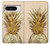 W3490 Gold Pineapple Funda Carcasa Case y Caso Del Tirón Funda para Google Pixel 8 pro
