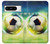 W3844 Glowing Football Soccer Ball Funda Carcasa Case y Caso Del Tirón Funda para Google Pixel 8 pro