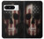 W3850 American Flag Skull Funda Carcasa Case y Caso Del Tirón Funda para Google Pixel 8 pro