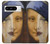 W3853 Mona Lisa Gustav Klimt Vermeer Funda Carcasa Case y Caso Del Tirón Funda para Google Pixel 8 pro