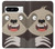 W3855 Sloth Face Cartoon Funda Carcasa Case y Caso Del Tirón Funda para Google Pixel 8 pro