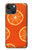 W3946 Seamless Orange Pattern Funda Carcasa Case y Caso Del Tirón Funda para iPhone 14