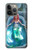 W3911 Cute Little Mermaid Aqua Spa Funda Carcasa Case y Caso Del Tirón Funda para iPhone 14 Pro