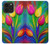 W3926 Colorful Tulip Oil Painting Funda Carcasa Case y Caso Del Tirón Funda para iPhone 14 Pro Max