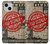 W3937 Text Top Secret Art Vintage Funda Carcasa Case y Caso Del Tirón Funda para iPhone 13