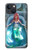 W3911 Cute Little Mermaid Aqua Spa Funda Carcasa Case y Caso Del Tirón Funda para iPhone 13 Pro