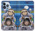 W3915 Raccoon Girl Baby Sloth Astronaut Suit Funda Carcasa Case y Caso Del Tirón Funda para iPhone 13 Pro